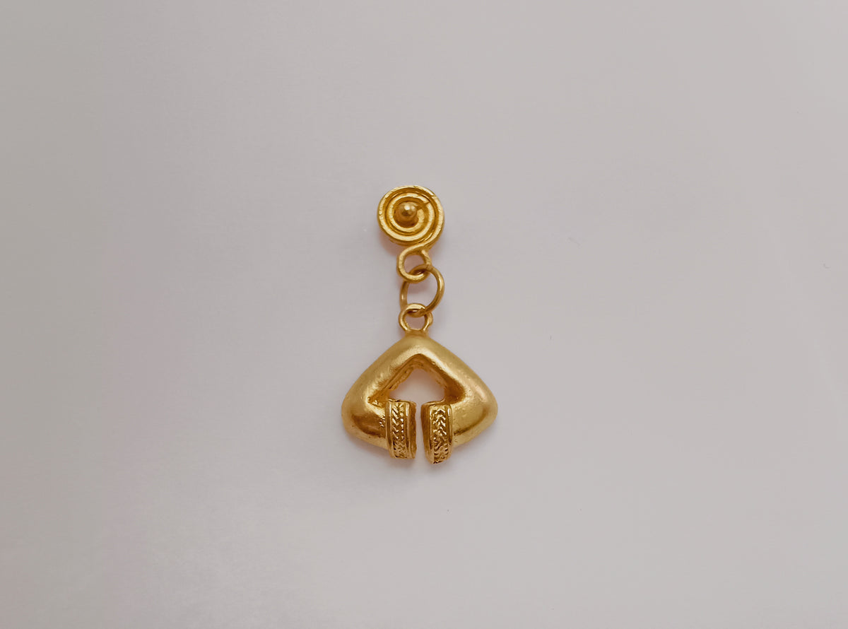 ✨ Aretes largo cuenta cultura Tayrona