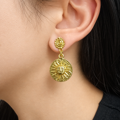 ☀️ Aretes Sol cultura Muisca