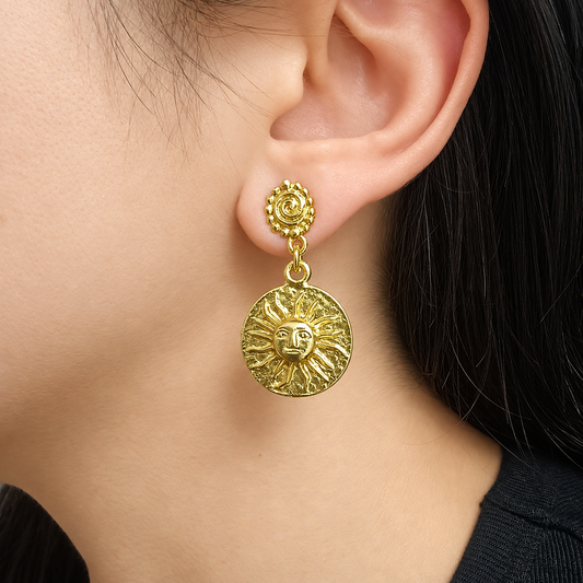 ☀️ Aretes Sol cultura Muisca