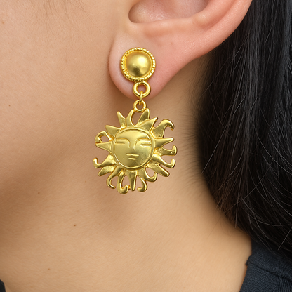☀️ Aretes Sol cultura Quimbaya
