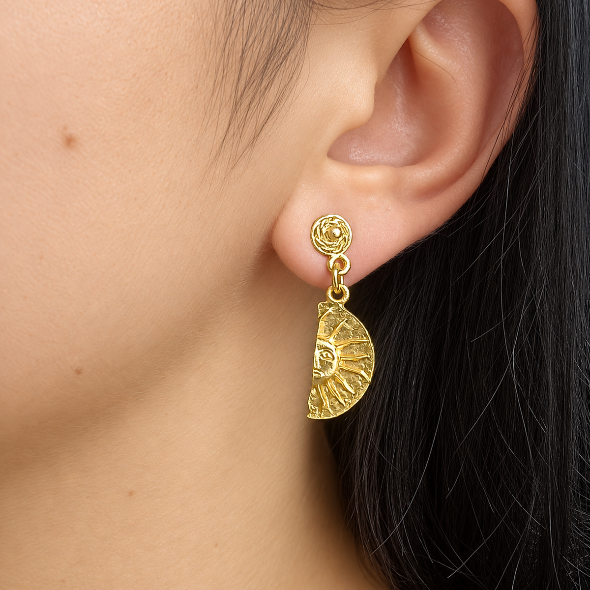 ☀️ Aretes Sol cultura Muisca