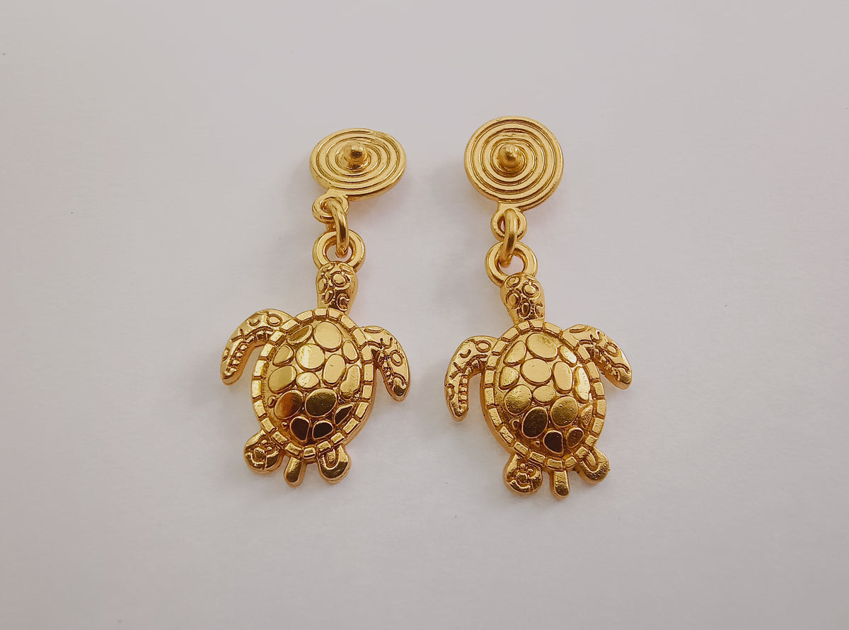 🐢 Aretes Tortuga cultura Quimbaya