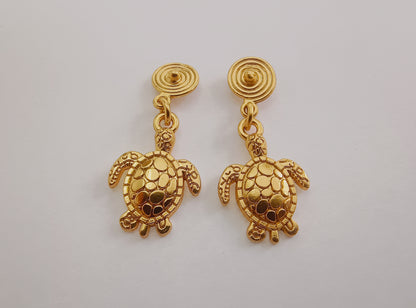 🐢 Aretes Tortuga cultura Quimbaya