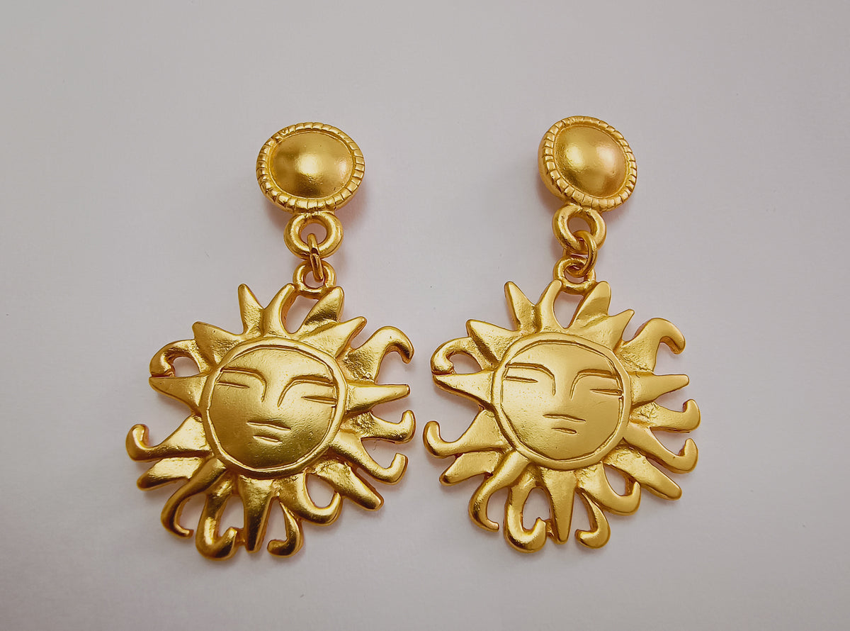 ☀️ Aretes Sol cultura Quimbaya