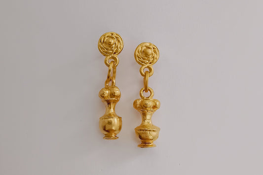 ✨ Aretes Poporo cultura Quimbaya