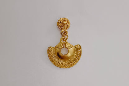 🌙 Aretes Nariguera semilunar cultura Tayrona