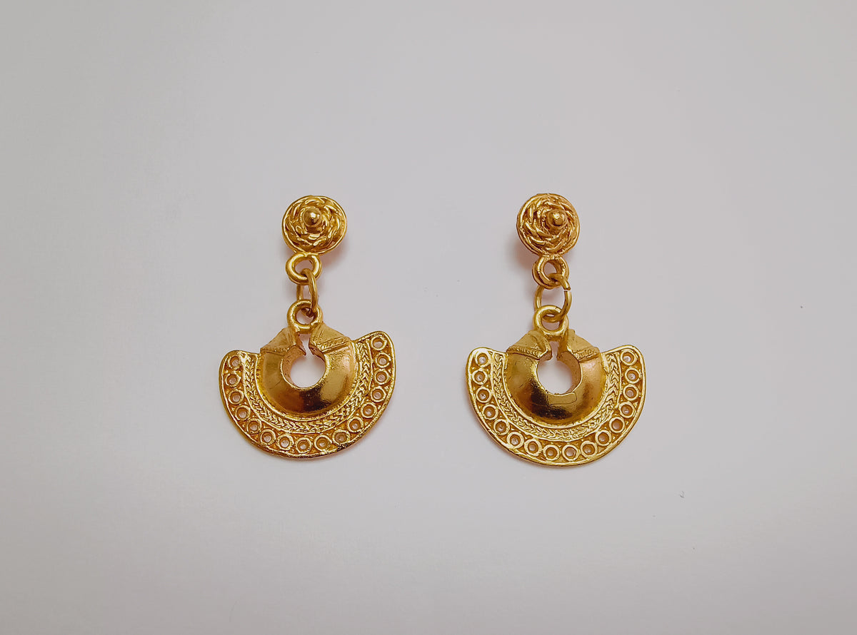 🌙 Aretes Nariguera semilunar cultura Tayrona