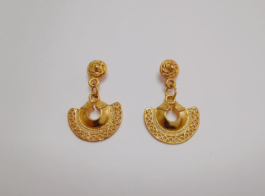 🌙 Aretes Nariguera semilunar cultura Tayrona