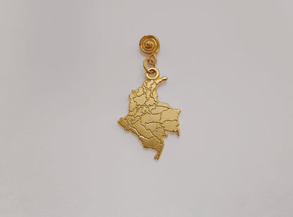 🌀 Aretes grandes mapa Colombia