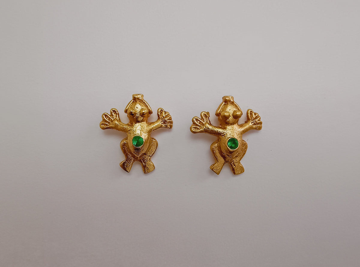🐸 Topos Circonita cúbica Rana Cultura Muisca