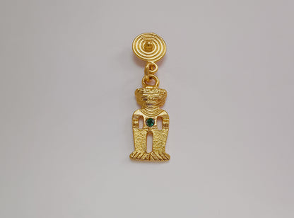 ✨Aretes Circonita cúbica Tunjo cultura Muisca