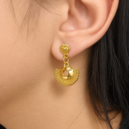 🌙 Aretes Nariguera semilunar cultura Tayrona